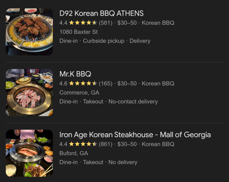 KBBQ Restaurants Near Athens