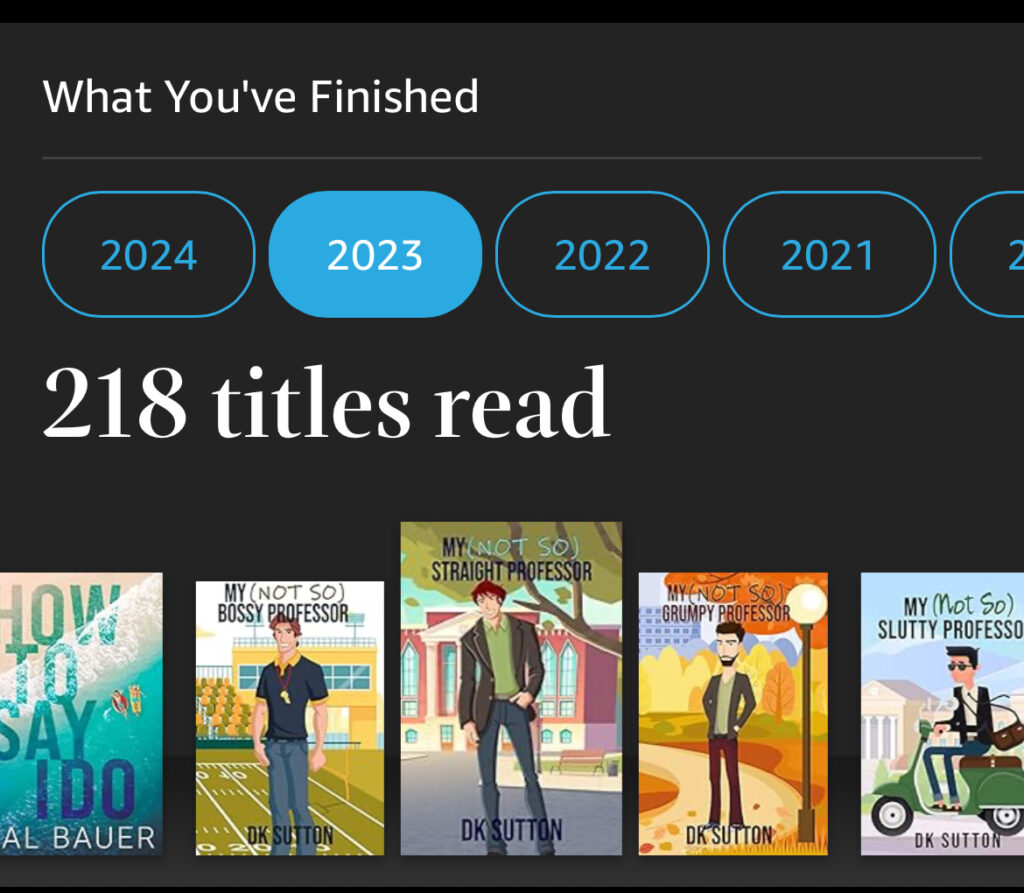 218 books read in 2023 a research for writing a novel 