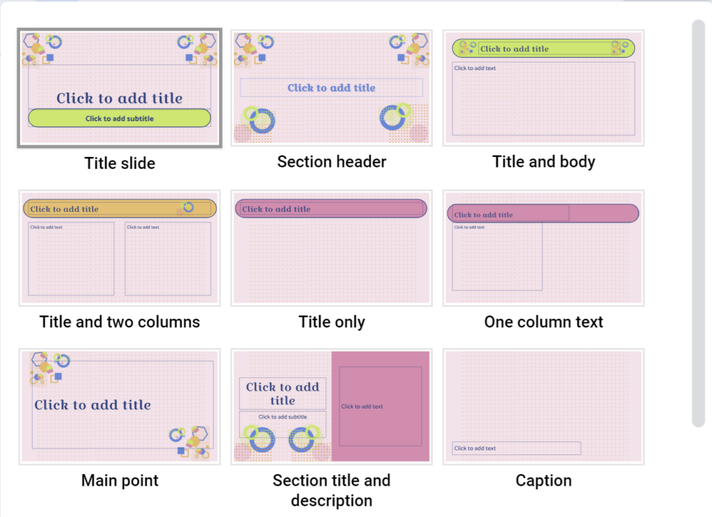 Geo Shapes Google Slides Theme