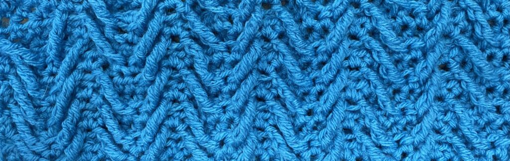 Raised Herringbone Crochet Stitch