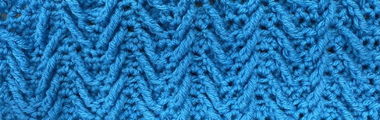 Raised Herringbone Crochet Stitch