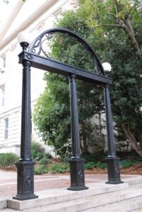 The UGA Arch in Downtown Athens, Georgia.