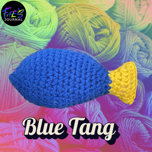 crochet fish pattern blue tang