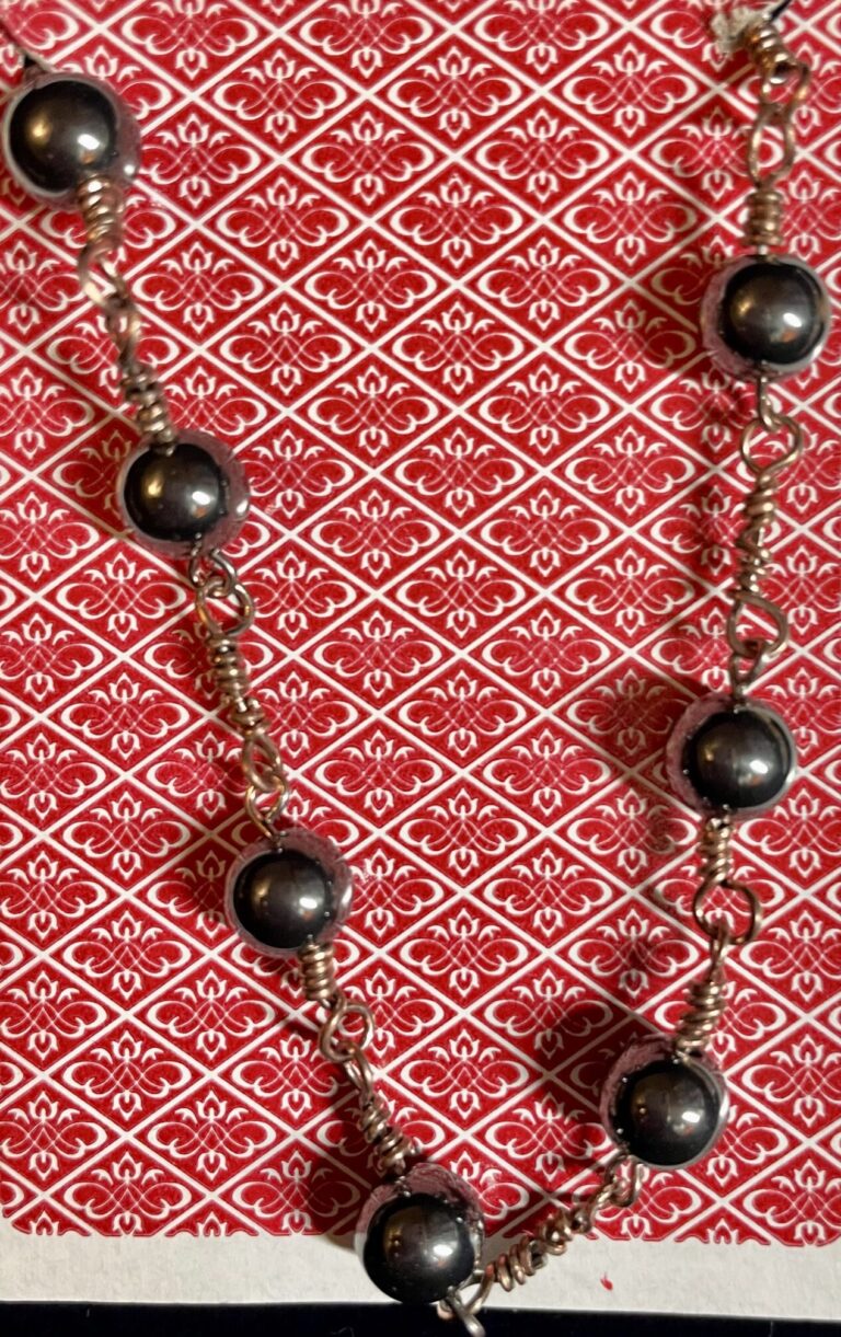 Hematite Wire Wrapped Bracelet