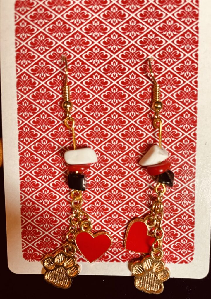 Georgia Bulldogs Inspired Gemstone Dangles