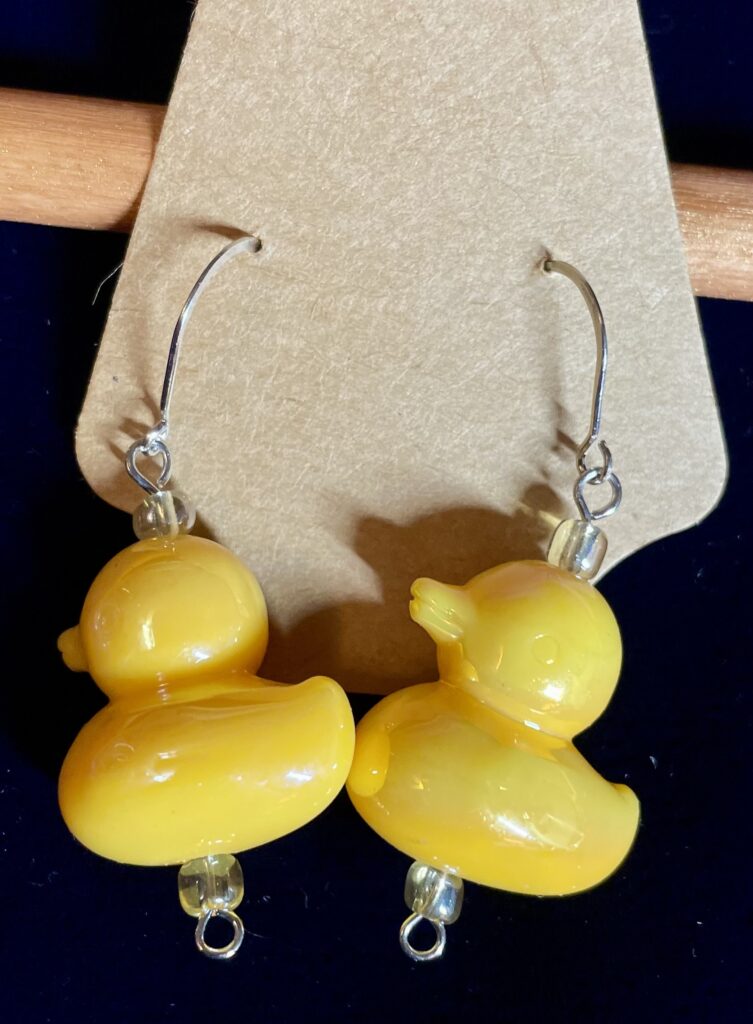 Rubber Ducky Earrings - Yellow