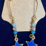 Blue Crystals with Dark Blue Star Charms