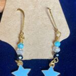 Blue Crystals with Light Blue Star Charms